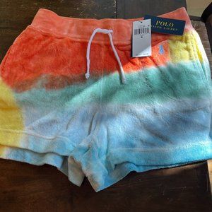 NWT Ralph Lauren Polo Beach Dye Women's Terry Shorts